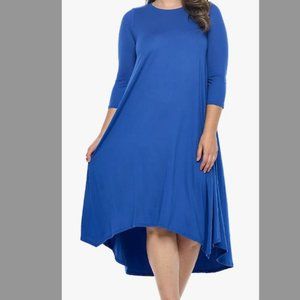Everyday Flow Midi Dress - Blue Plus